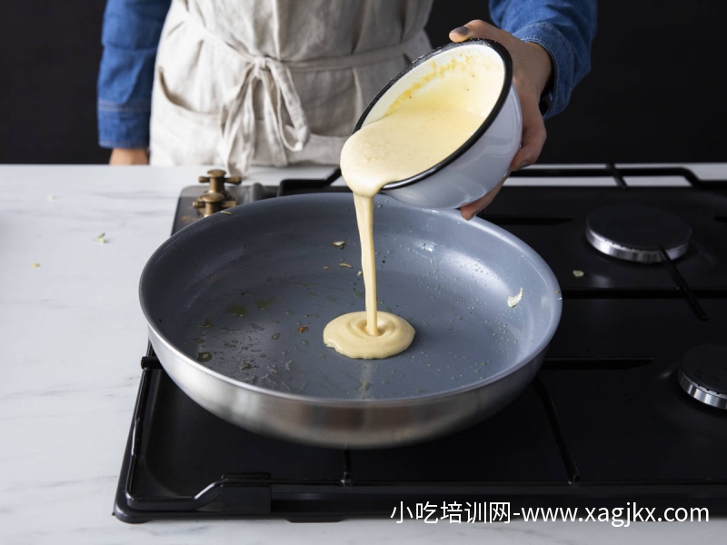 五品烩鹰嘴豆煎饼佐小茴香和橄榄【制作方式】